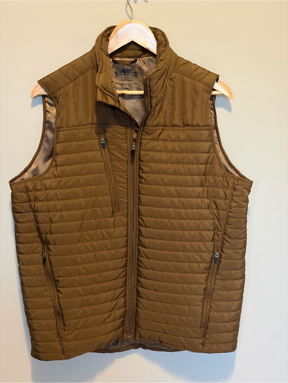 North River Quilted Brown Men's Insulated Vest